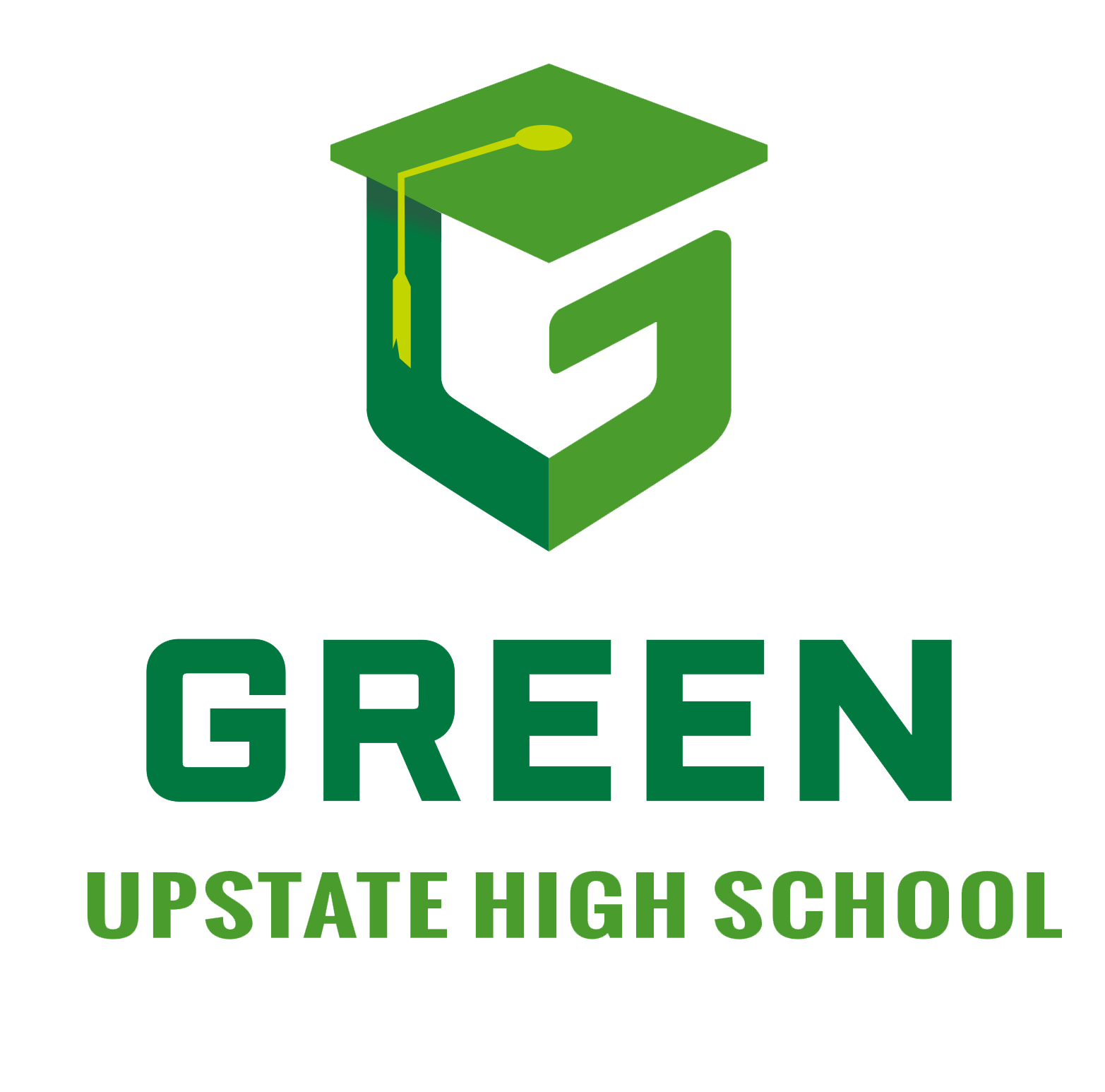 Green Upstate High Logo Vert Clr